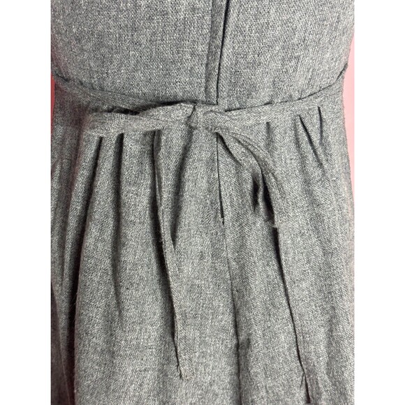 1970s Gray PINAFORE Style Sleeveless Dress with Pockets. Extra Small-Small - Picture 9 of 9